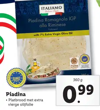 Lidl Piadina aanbieding