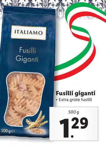 Lidl Fusilli giganti aanbieding