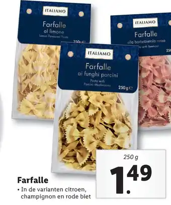 Lidl Farfalle aanbieding