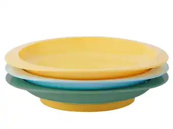 Lidl Badabulle bordenset, antislip, 3 stuks aanbieding