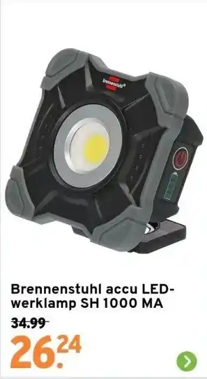 GAMMA Brennenstuhl accu led-werklamp sh 1000 ma aanbieding