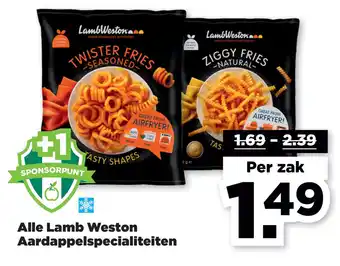 PLUS Alle Lamb Weston Aardappelspecialiteiten aanbieding