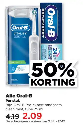 PLUS Alle Oral-B aanbieding