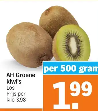 Albert Heijn AH Groene kiwi's 500g aanbieding