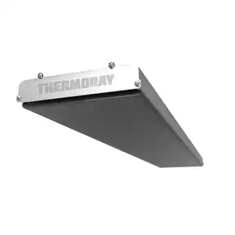 Sanitairwinkel.nl Thermoray terras- en serreverwarming 136.5x16.5x4.8cm 2400watt zwart tweedekans aanbieding