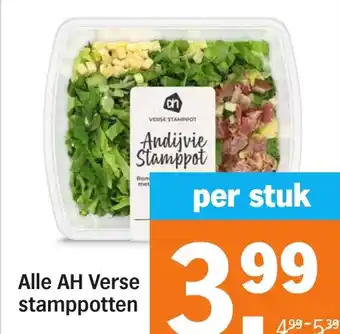 Albert Heijn Alle AH Verse stamppotten aanbieding