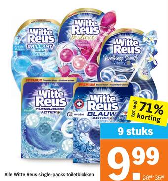 Albert Heijn Alle Witte Reus single-packs toiletblokken aanbieding