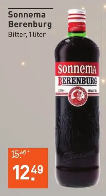 Albert Heijn Sonnema Berenburg Bitter, 1 liter aanbieding