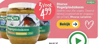 Discus Discus Vogelpindakaas aanbieding