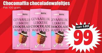 Dirk Chocomaffia chocoladewafeltjes 100g aanbieding