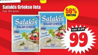 Dirk Salakis Griekse Salade Kaas 150g aanbieding