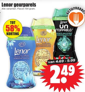 Dirk Lenor geurparels aanbieding