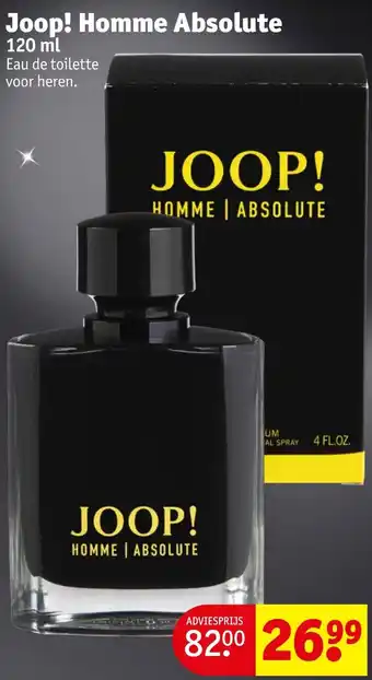 Kruidvat Joop! Homme Absolute 120ml aanbieding