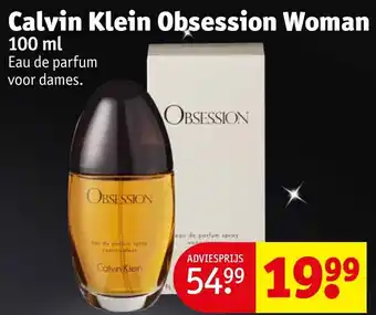 Kruidvat Calvin Klein Obsession Woman 100ml aanbieding