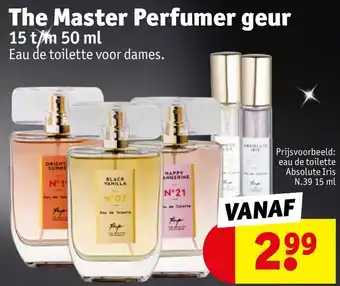 Kruidvat The Master Perfumer geur 15 t/m 50 ml aanbieding