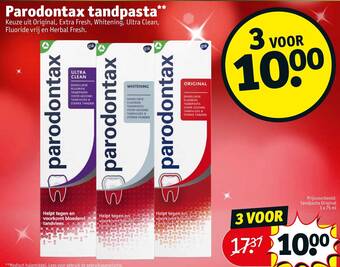 Kruidvat Parodontax tandpasta aanbieding