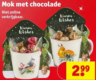 Kruidvat Mok met chocolade aanbieding