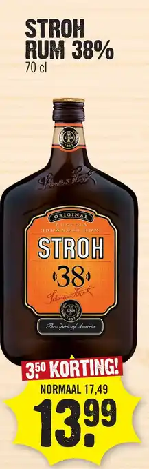 Super Dirck 3 Stroh rum 38% aanbieding