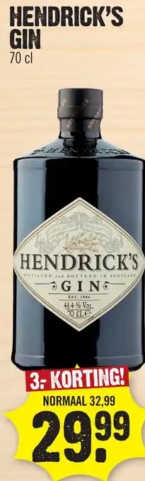 Super Dirck 3 Hendrick's gin aanbieding