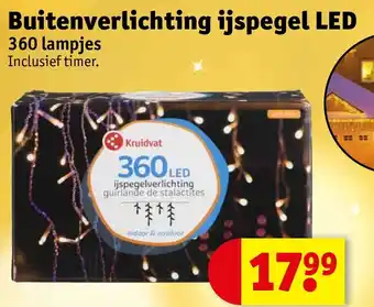 Kruidvat Buitenverlichting ijspegel LED 360 lampjes aanbieding