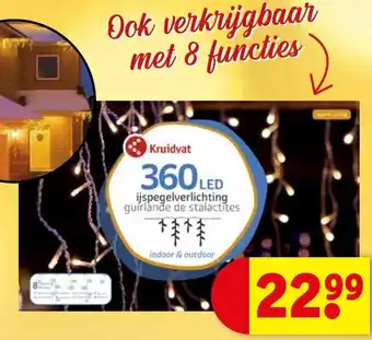 Kruidvat Buitenverlichting ijspegel 360LED aanbieding