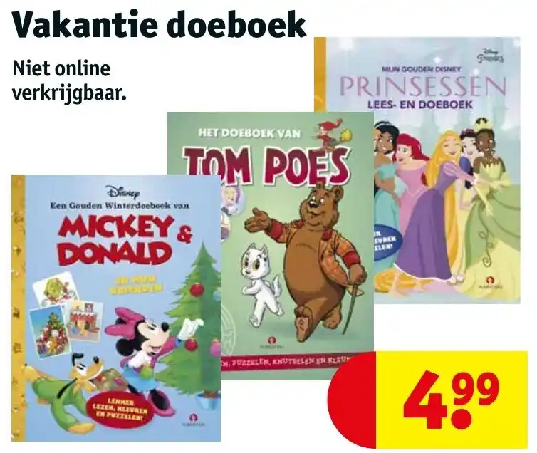 Vakantie doeboek aanbieding bij Kruidvat