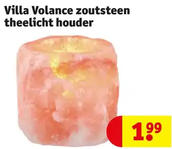 Kruidvat Villa Volance zoutsteen theelicht houder aanbieding