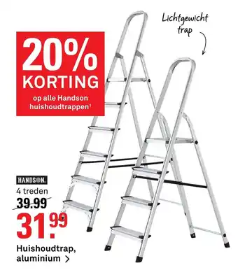 Karwei Handson Huishoudtrap, aluminium aanbieding