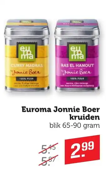 Coop Euroma Jonnie Boer kruiden aanbieding