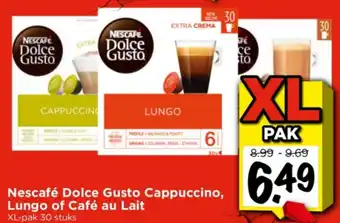 Vomar Voordeelmarkt Nescafé Dolce Gusto Cappuccino, Lungo of Café au Lait aanbieding