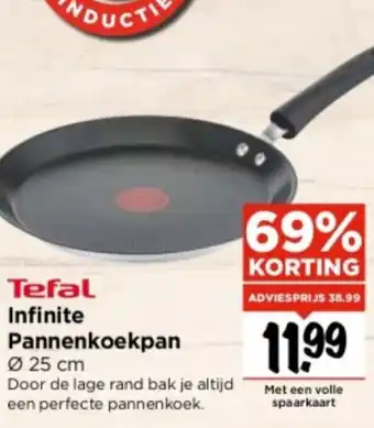Vomar Voordeelmarkt Tefal Infinite Pannenkoekpan Ø 25 cm aanbieding