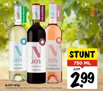 Vomar Voordeelmarkt NJOY Wijn 750ml aanbieding