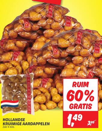 Dekamarkt HOLLANDSE KRUIMIGE AARDAPPELEN aanbieding