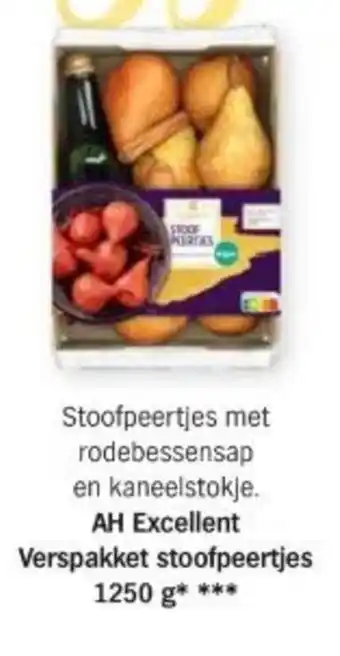 Albert Heijn AH Excellent Verspakket stoofpeertjes 1250 g aanbieding