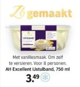 Albert Heijn AH Excellent IJstulband, 750 ml aanbieding