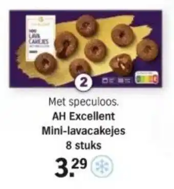 Albert Heijn AH Excellent Mini-lavacakejes 8 stuks aanbieding