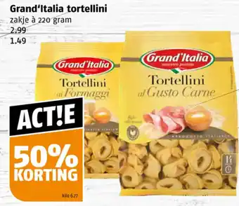 Poiesz Grand'Italia tortellini zakje à 220 gram aanbieding