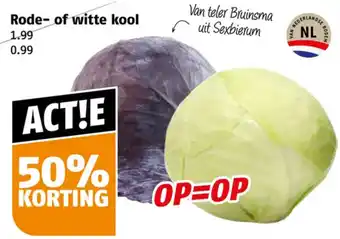 Poiesz Rode- of witte kool aanbieding