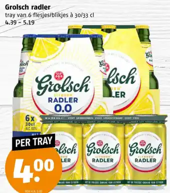 Poiesz Grolsch radler aanbieding