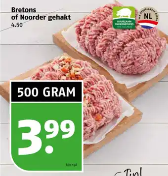 Poiesz Bretons of Noorder gehakt 500g aanbieding