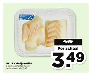 PLUS Plus kabeljauwfilet 220 gram aanbieding