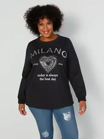 Klingel Sweatshirt van zuiver katoen miamoda zwart aanbieding