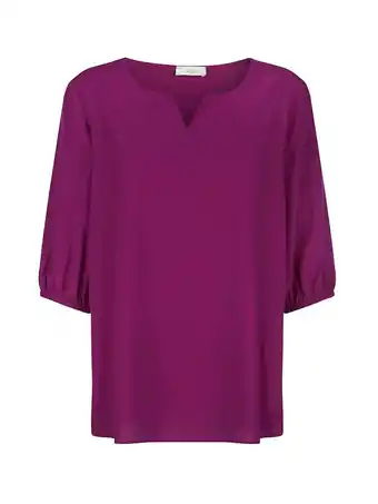 Klingel Blouse met klein v-split mona fuchsia aanbieding