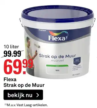 Karwei FLEXA Strak op de muur 10L aanbieding