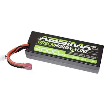 Conrad Absima lipo accupack 11.1 v 4000 mah aantal cellen: 3 45 c box hardcase t-stekkersysteem aanbieding