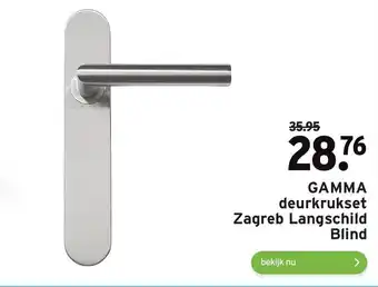 GAMMA Gamma deurkrukset zagreb langschild blind aanbieding