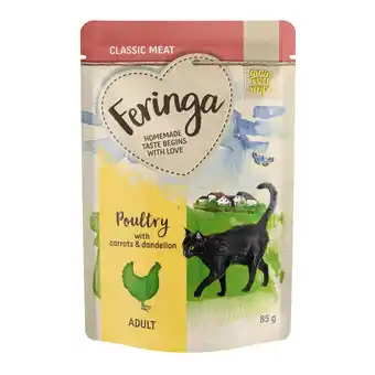 Zooplus 24x85g maaltijdzakjes 2 x gevogelte met wortelen feringa kattenvoer aanbieding