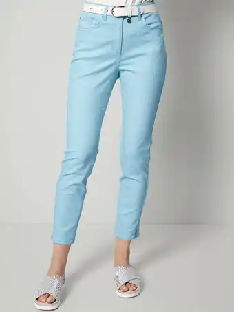 Klingel 7/8-jeans met klinknageltjes mona turquoise aanbieding