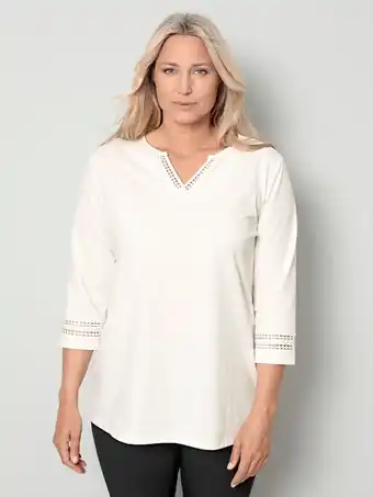 Klingel Shirt met kant m. collection offwhite aanbieding