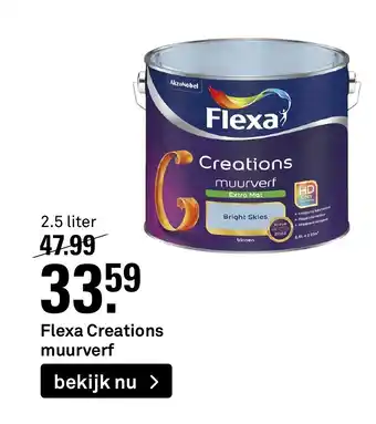 Karwei Flexa creations muurverf 2,5 liter aanbieding